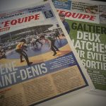 L'Equipe du 4 avril et son cahier central "Scène Saint-Denis" réalisé par la 76e promotion du CFJ (DR)